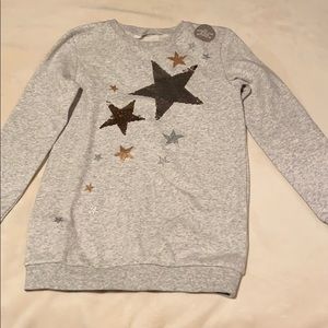 H&M flip sequin sweatshirt size 10–12 girls